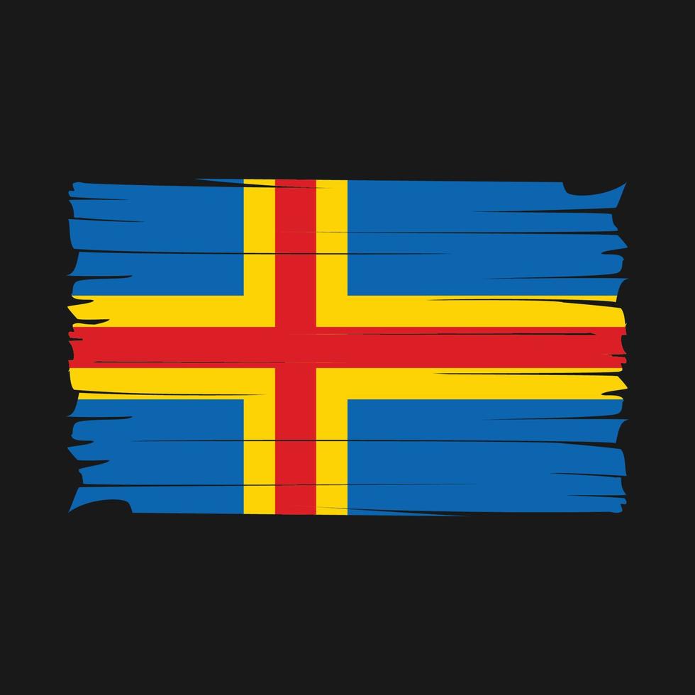 aland eilanden vlag vector