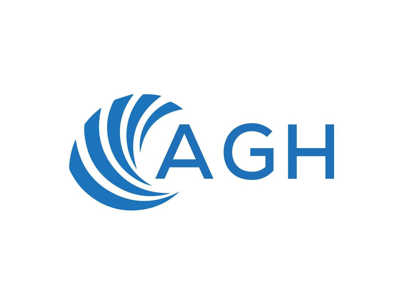 agh abstract bedrijf groei logo ontwerp Aan wit achtergrond. agh creatief initialen brief logo concept. vector