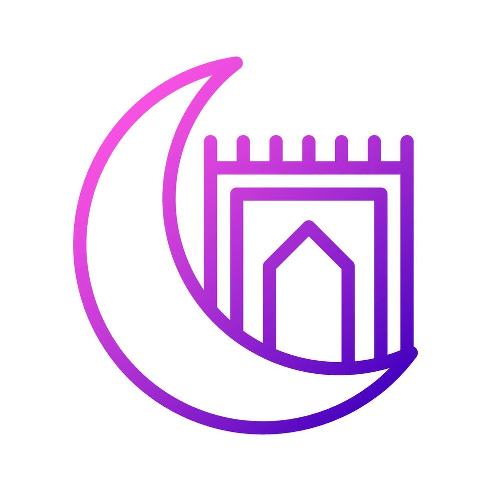 tapijt icoon Purper roze stijl Ramadan illustratie vector element en symbool perfect.