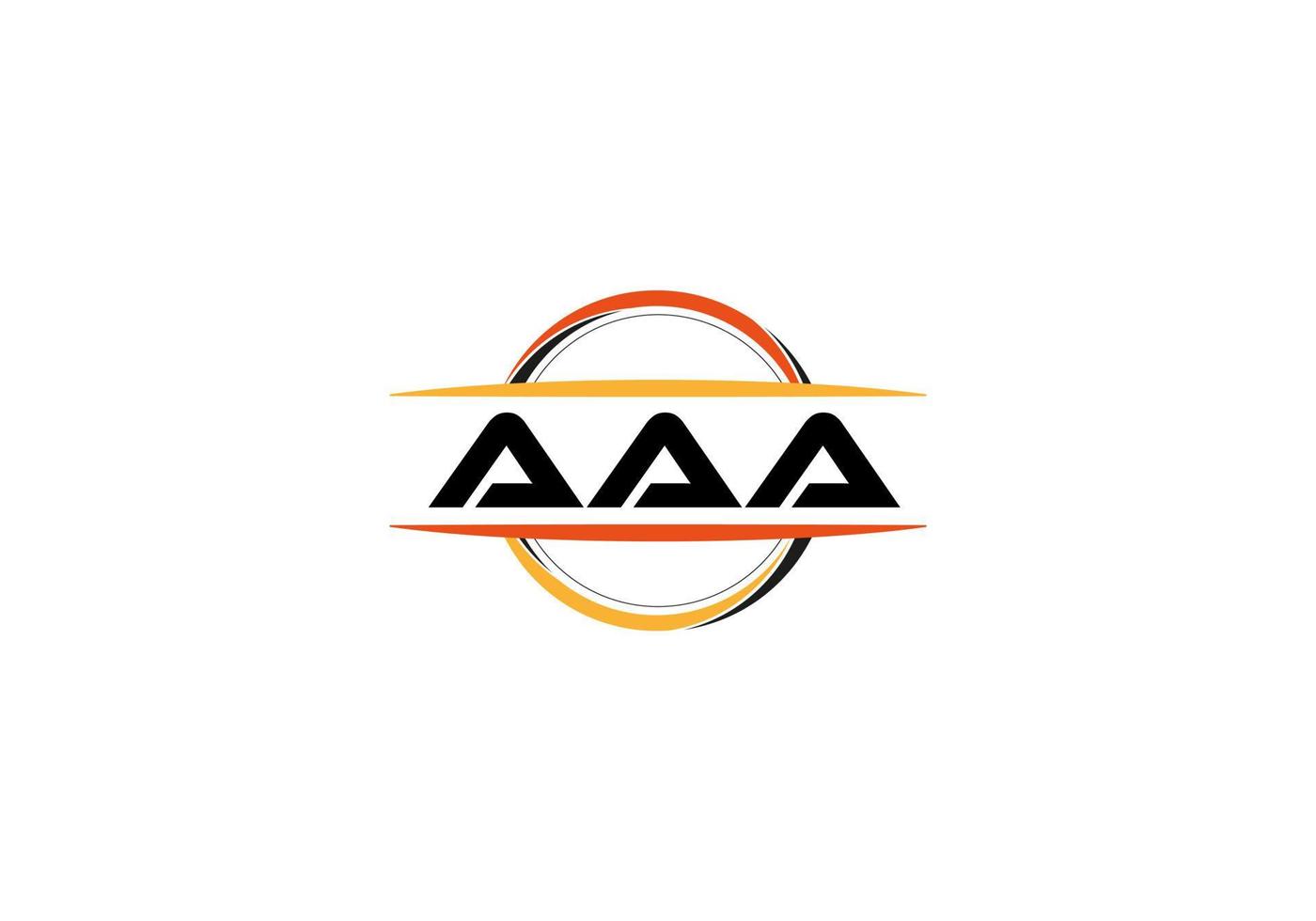 aaa brief royalty Ovaal vorm logo. aaa borstel kunst logo. aaa logo voor een bedrijf, bedrijf, en reclame gebruiken. vector