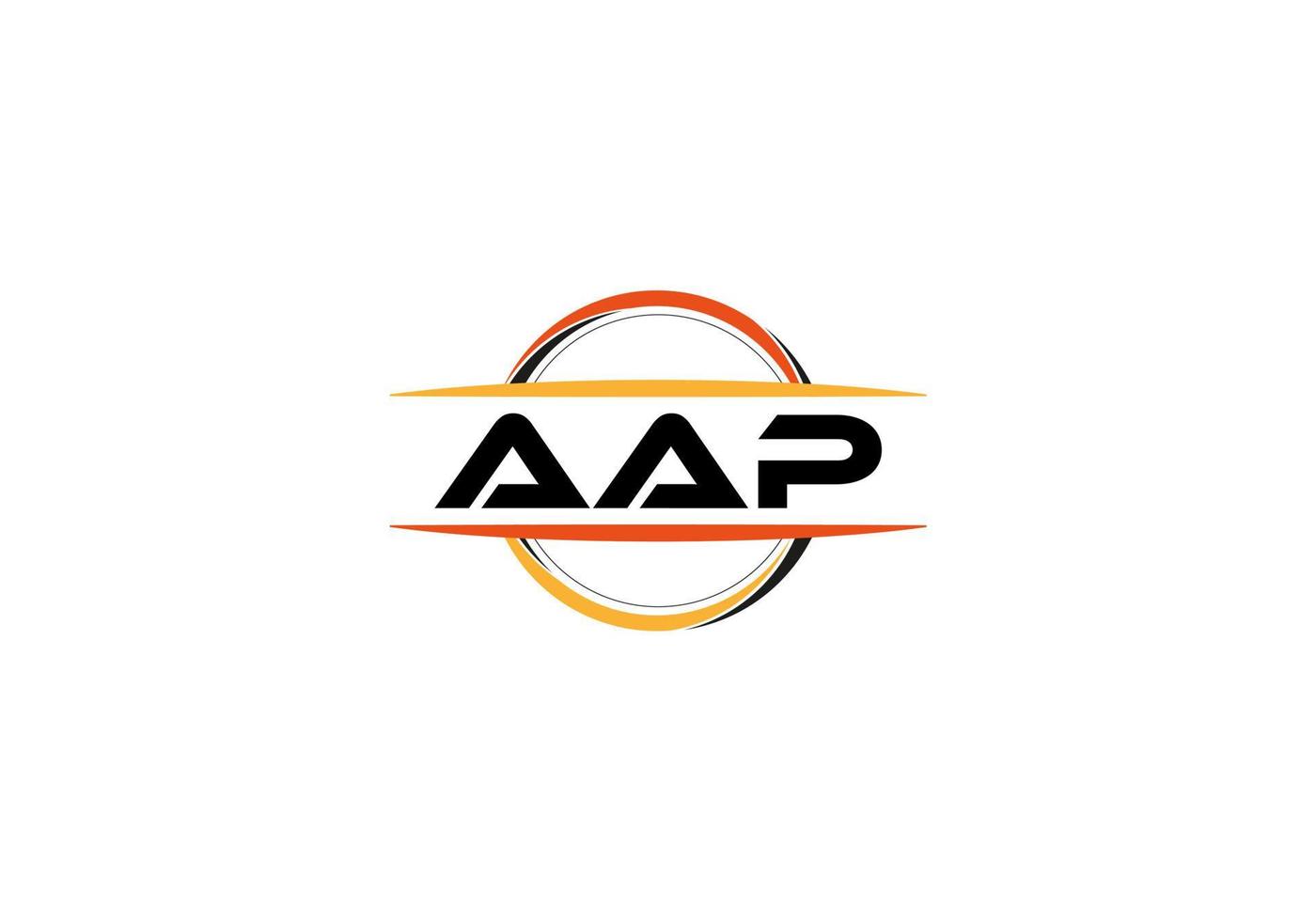 aap brief royalty Ovaal vorm logo. aap borstel kunst logo. aap logo voor een bedrijf, bedrijf, en reclame gebruiken. vector