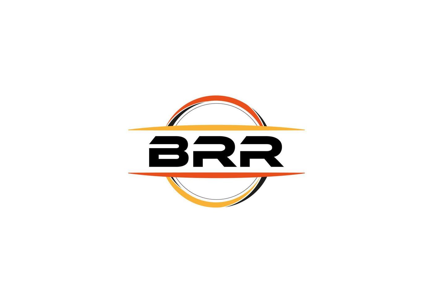 br brief royalty Ovaal vorm logo. br borstel kunst logo. br logo voor een bedrijf, bedrijf, en reclame gebruiken. vector