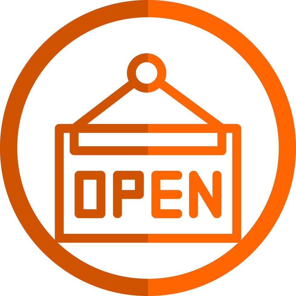 cafe Open teken vector icoon ontwerp