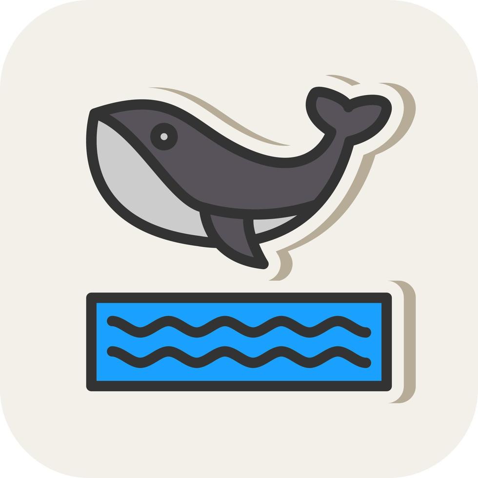 walvis vector icoon ontwerp