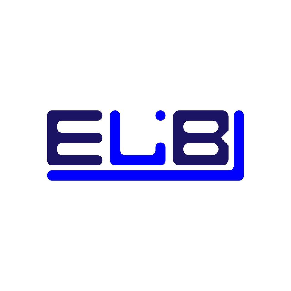 elb brief logo creatief ontwerp met vector grafisch, elb gemakkelijk en modern logo.