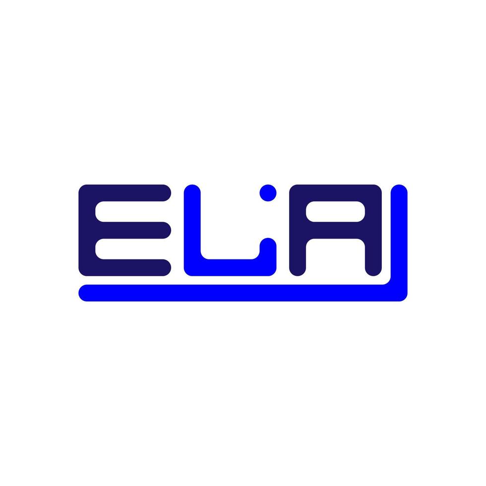 ela brief logo creatief ontwerp met vector grafisch, ela gemakkelijk en modern logo.