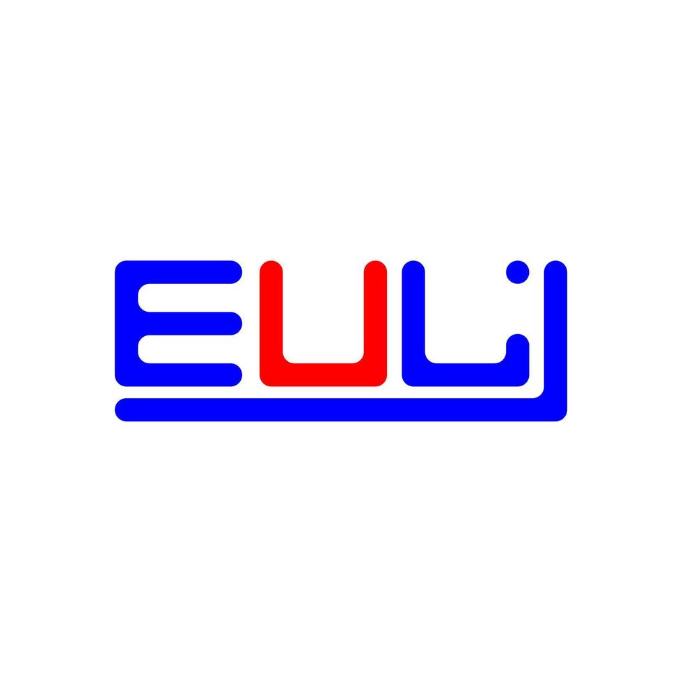 eul brief logo creatief ontwerp met vector grafisch, eul gemakkelijk en modern logo.