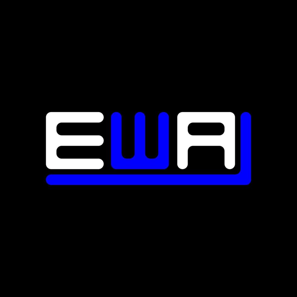 ewa brief logo creatief ontwerp met vector grafisch, ewa gemakkelijk en modern logo.