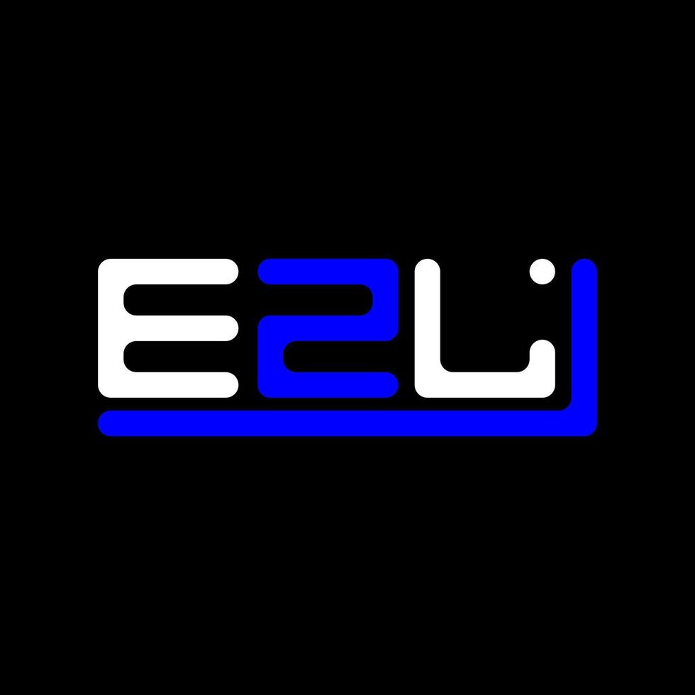 ezl brief logo creatief ontwerp met vector grafisch, ezl gemakkelijk en modern logo.