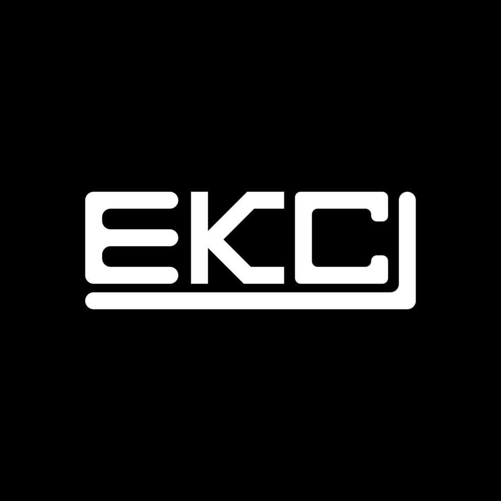 ekc brief logo creatief ontwerp met vector grafisch, ekc gemakkelijk en modern logo.