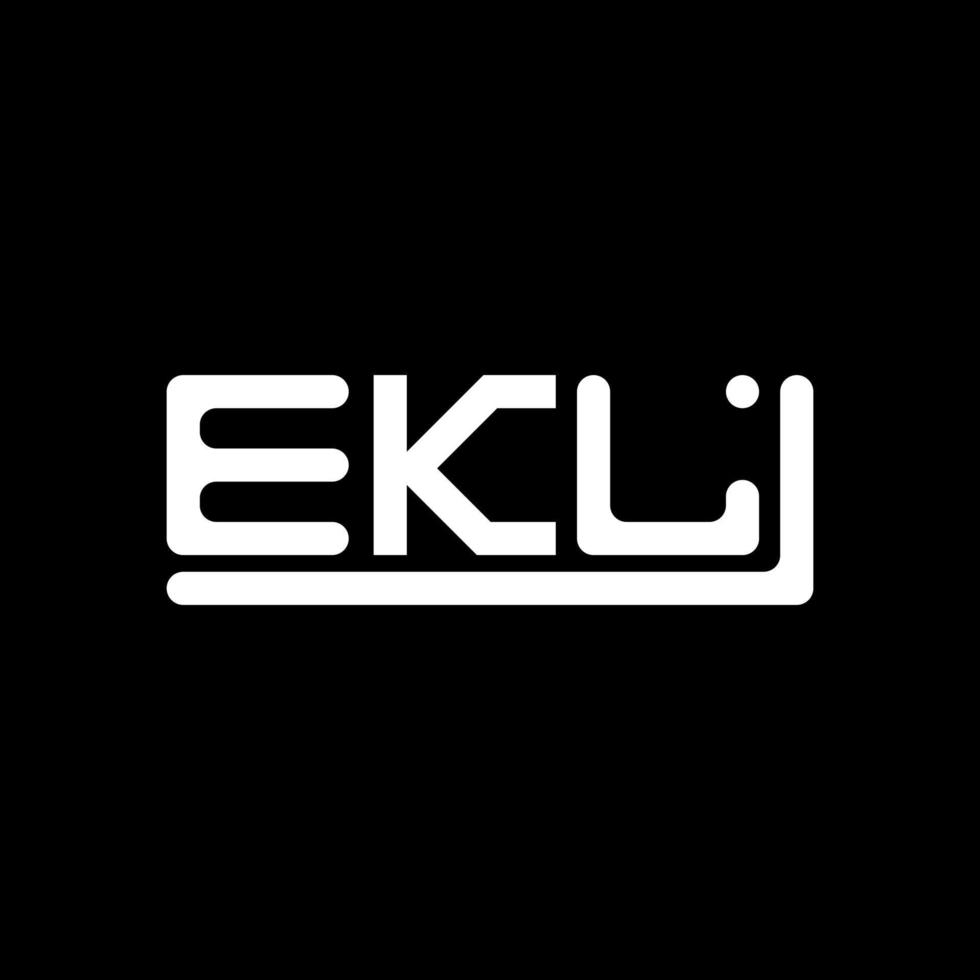 ekl brief logo creatief ontwerp met vector grafisch, ekl gemakkelijk en modern logo.