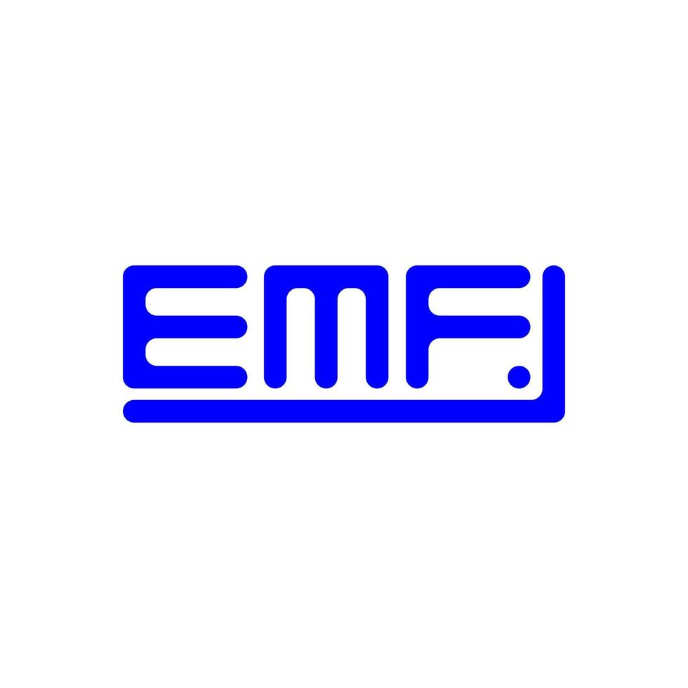 emf brief logo creatief ontwerp met vector grafisch, emf gemakkelijk en modern logo.