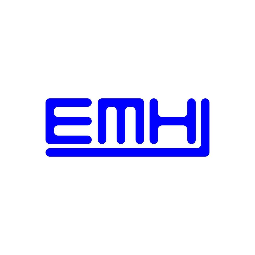 emh brief logo creatief ontwerp met vector grafisch, emh gemakkelijk en modern logo.