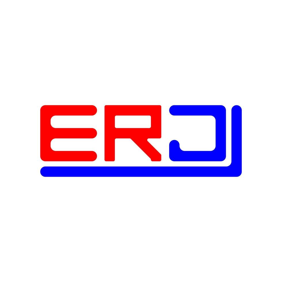 erj brief logo creatief ontwerp met vector grafisch, erj gemakkelijk en modern logo.