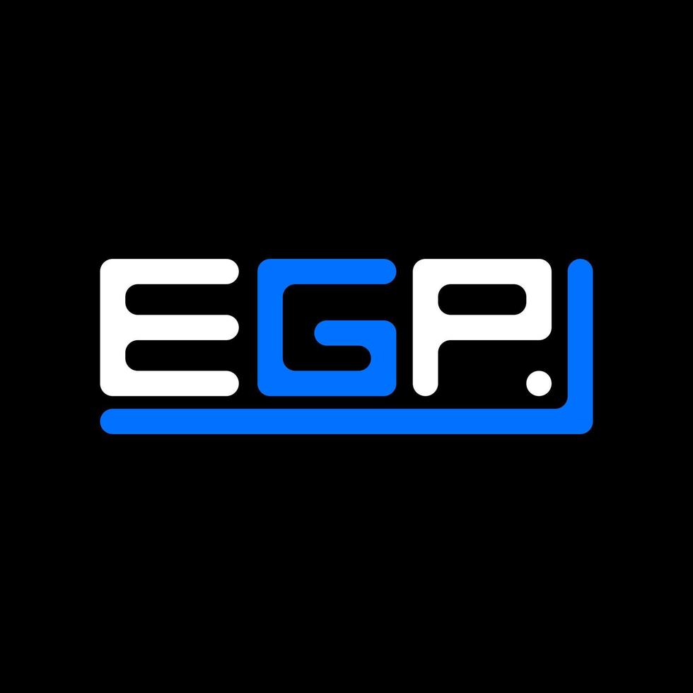 egp brief logo creatief ontwerp met vector grafisch, egp gemakkelijk en modern logo.