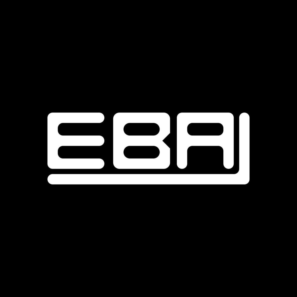 eba brief logo creatief ontwerp met vector grafisch, eba gemakkelijk en modern logo.