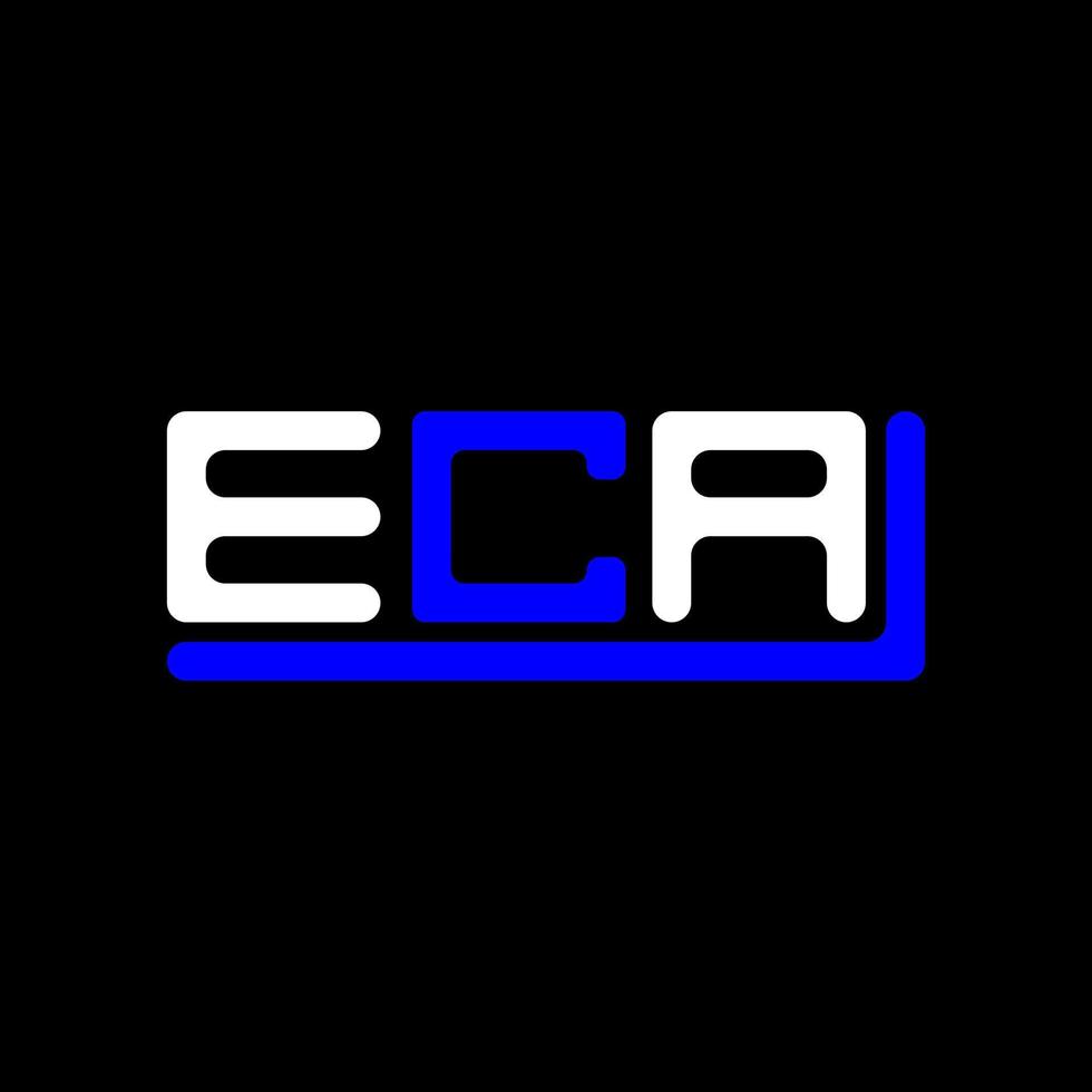 eca brief logo creatief ontwerp met vector grafisch, eca gemakkelijk en modern logo.