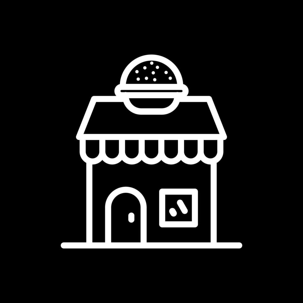 hamburger winkel vector icoon ontwerp