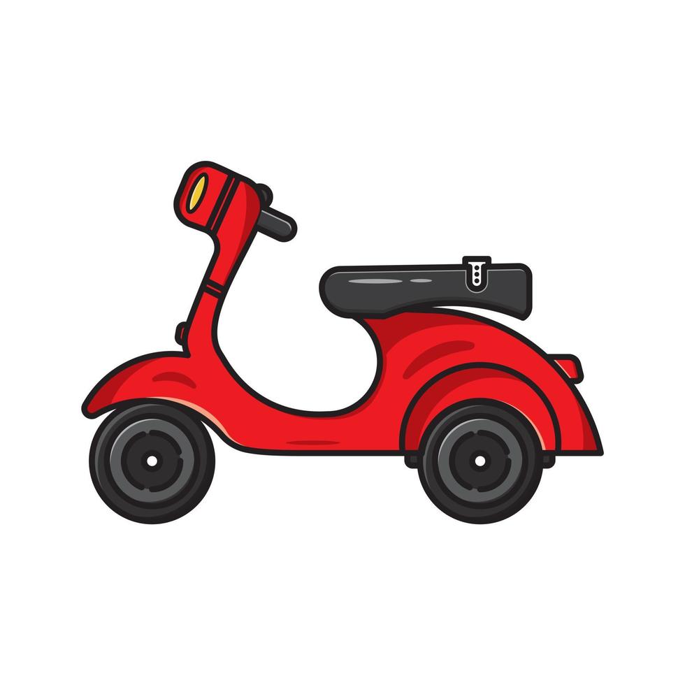 wijnoogst scooter vector illustratie ontwerp. scooter illustratie Aan wit achtergrond.