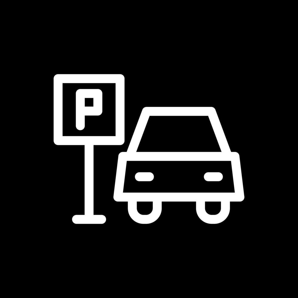 auto park vector icoon ontwerp