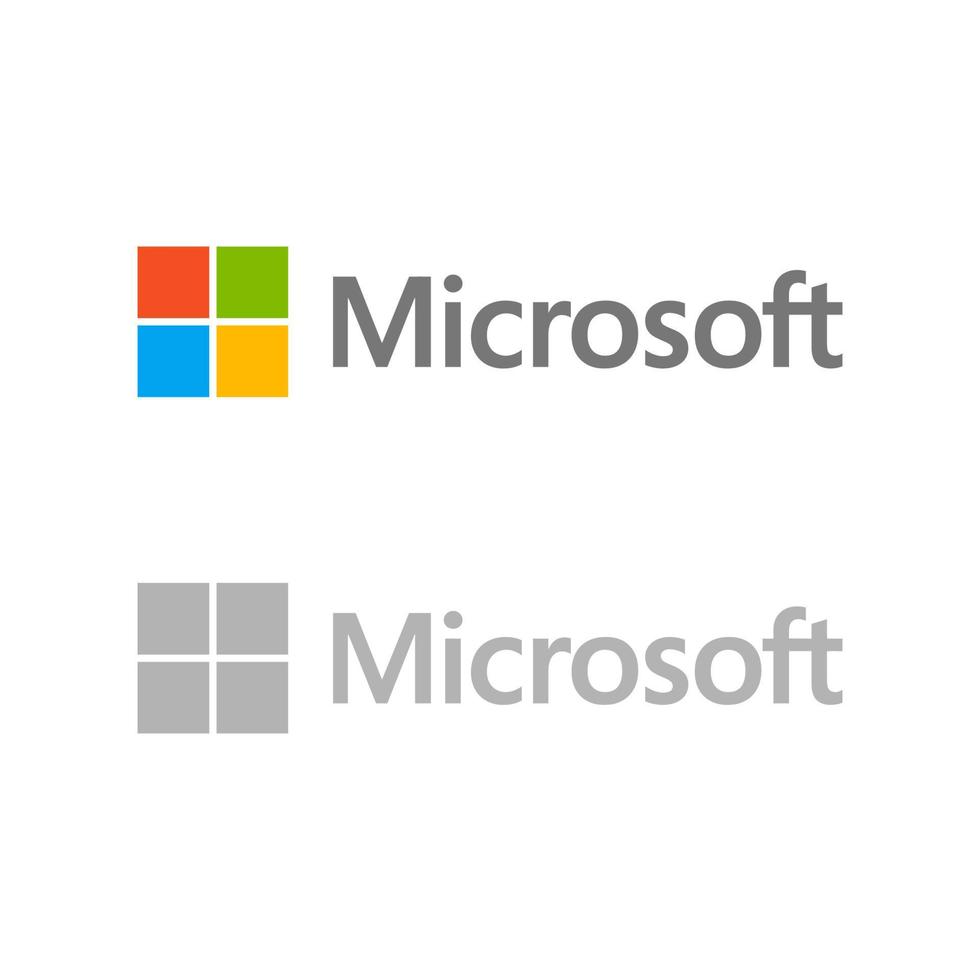microsoft logo vector, microsoft icoon vrij vector