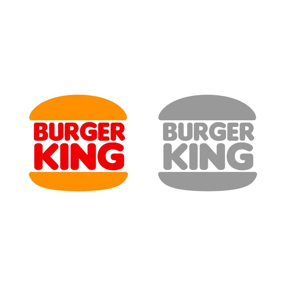 hamburger koning logo vector, hamburger koning icoon vrij vector