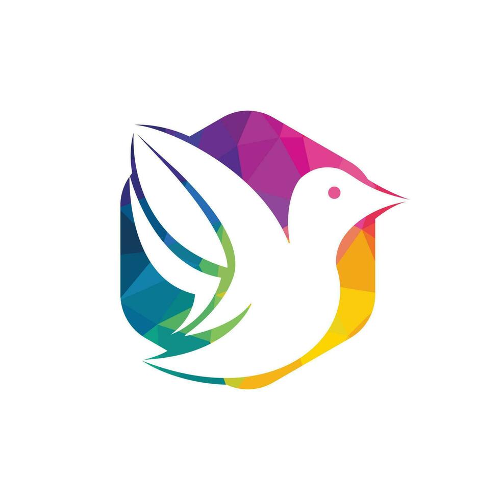 vogel vector logo ontwerp. creatief vogel vector logo ontwerp sjabloon.