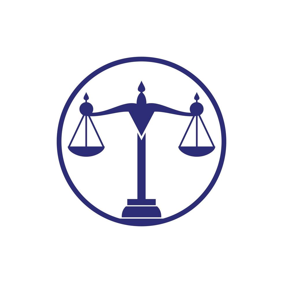 wet en advocaat logo ontwerp. wet firma en kantoor vector logo ontwerp.