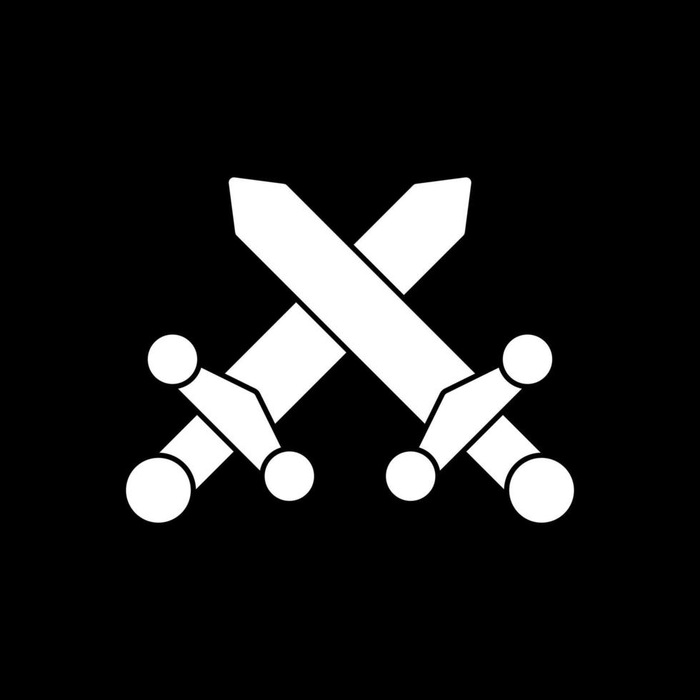 zwaard vechten vector icoon ontwerp