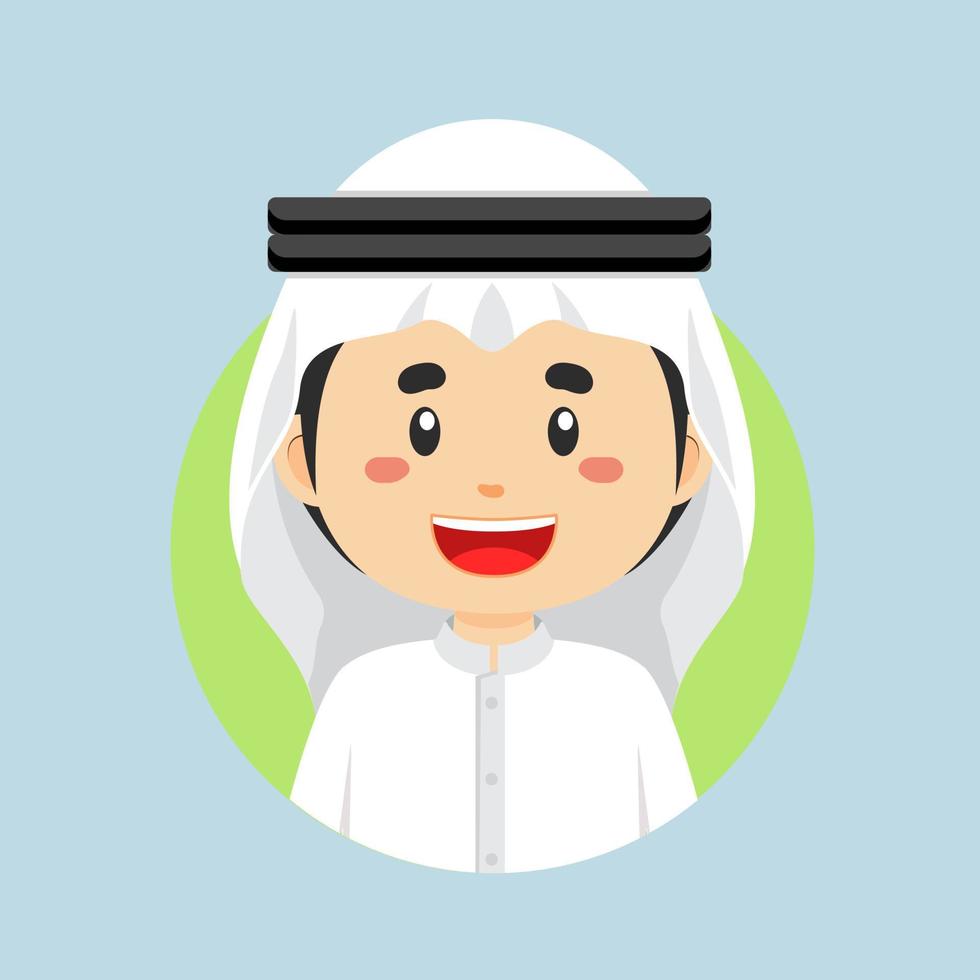 avatar van een Bahrein karakter vector