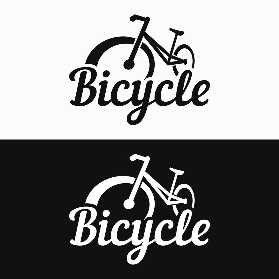 fiets meetkundig sjabloon logo creatief ontwerp geïsoleerd achtergrond.racen fiets, wedstrijd, sport. vector