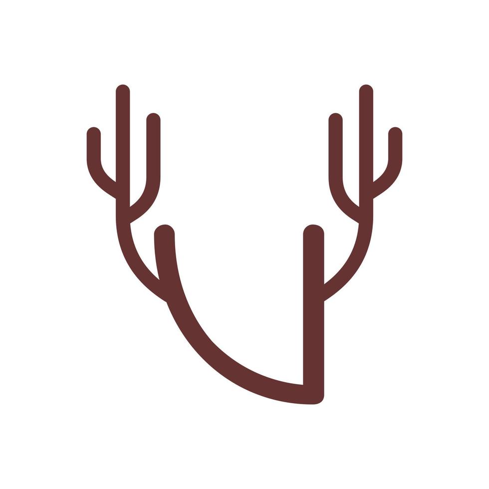 eerste v hert toeter logo vector