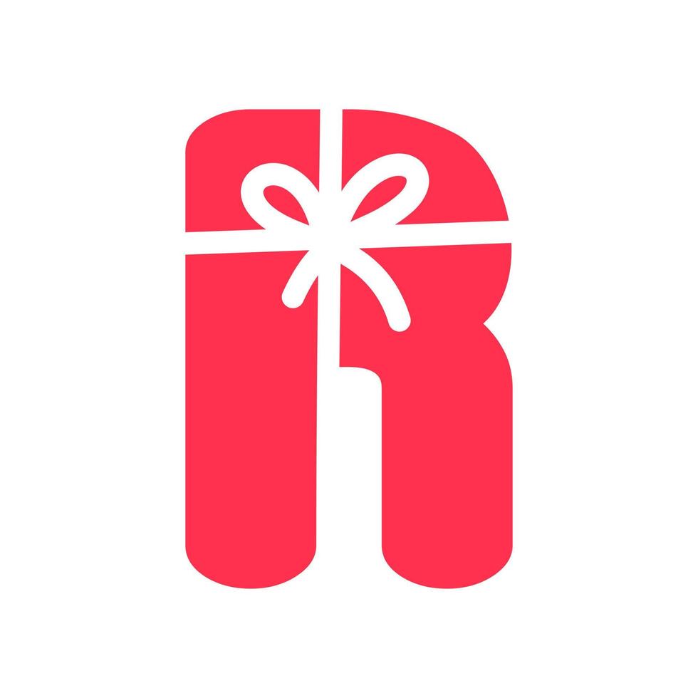 eerste r geschenk logo vector