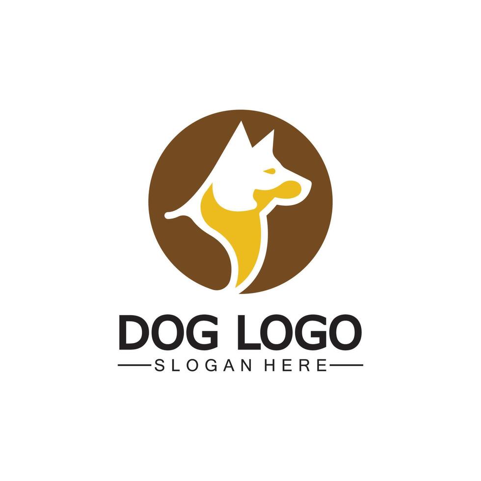 hond logo en icoon ontwerp vector illustratie