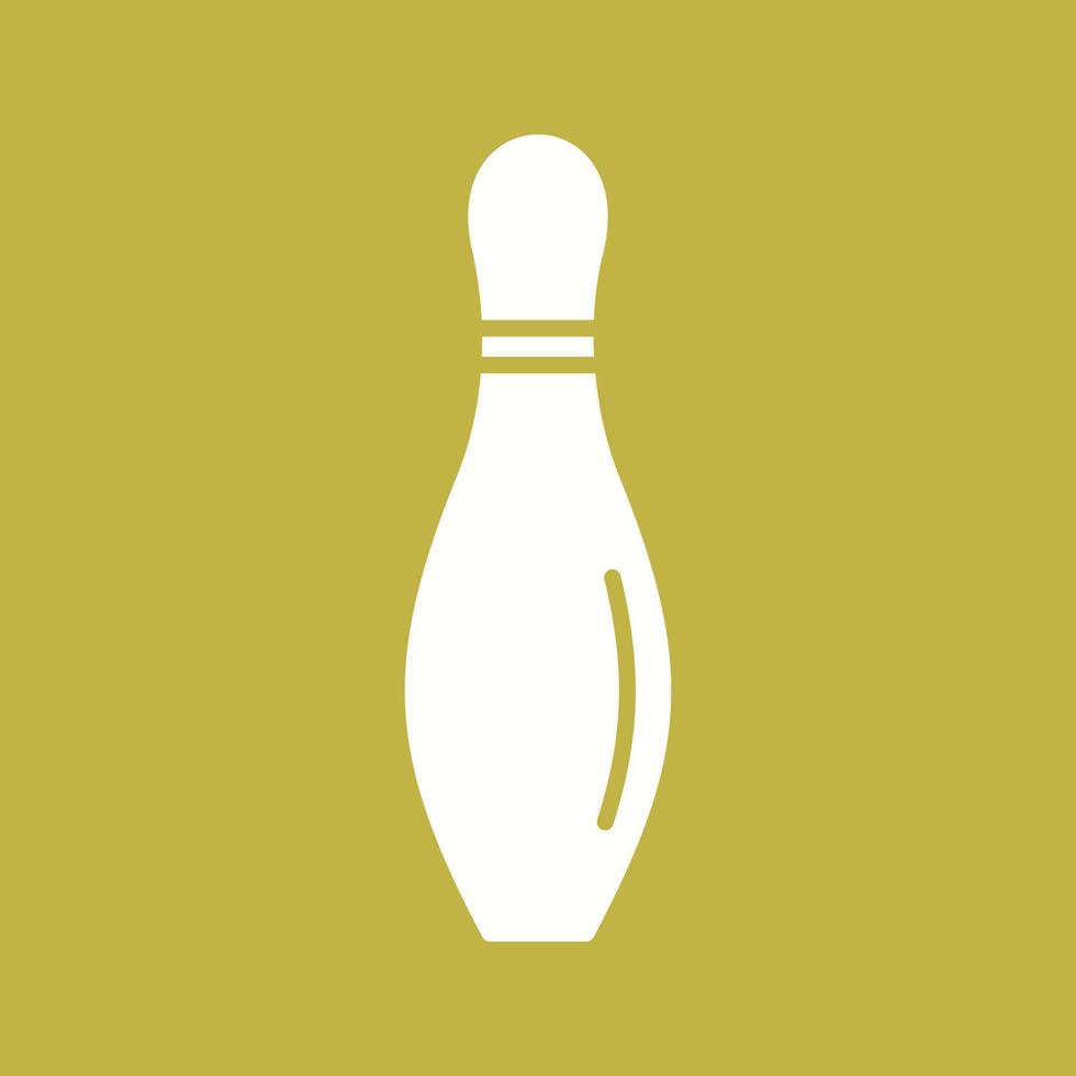 bowling pin vector icon