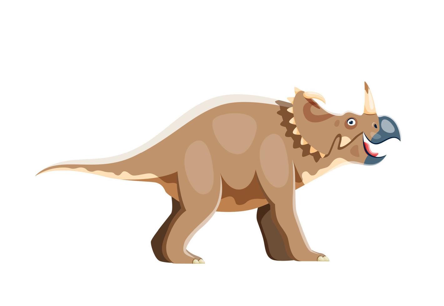 tekenfilm centrosaurus dinosaurus schattig karakter vector