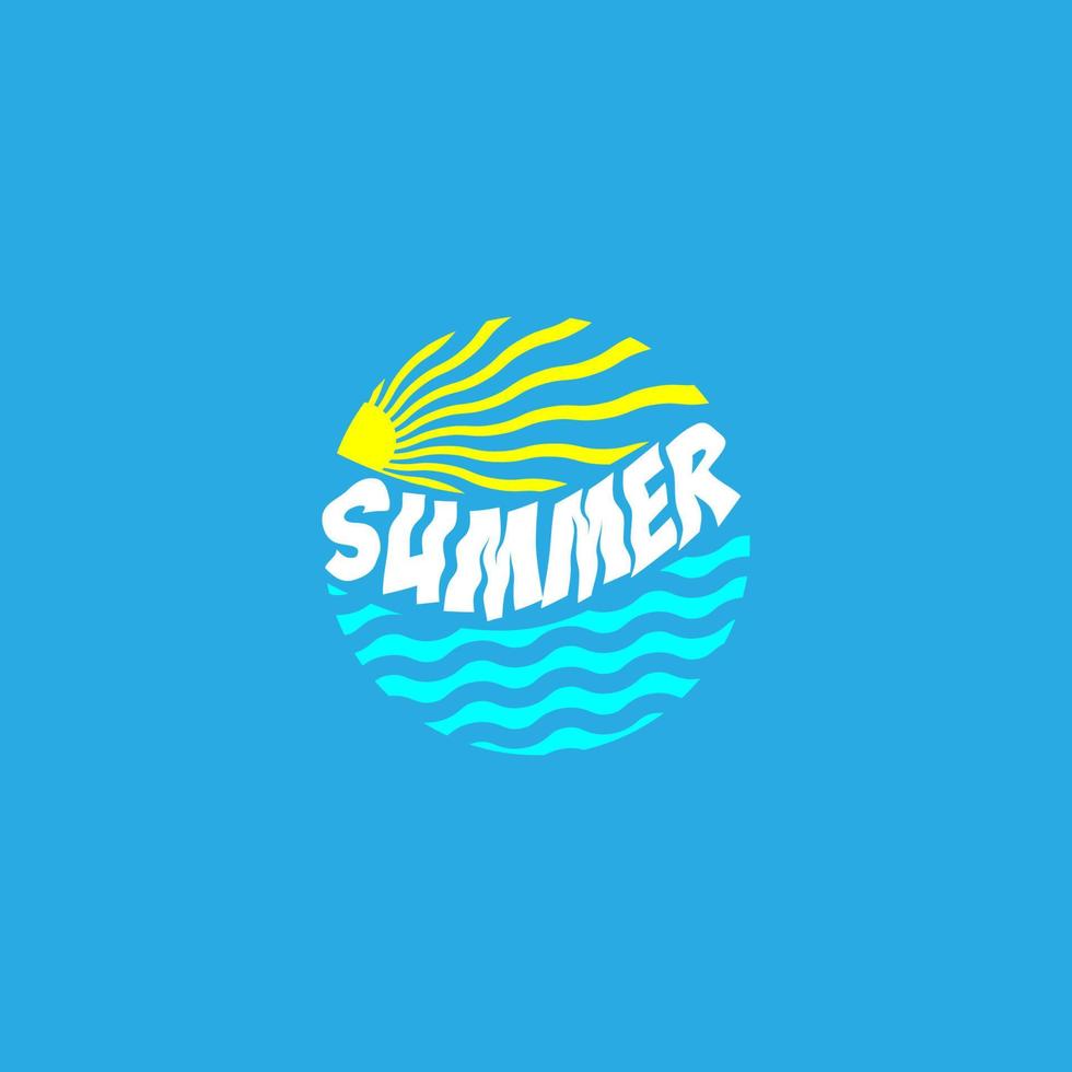 zon. zomer logo vector