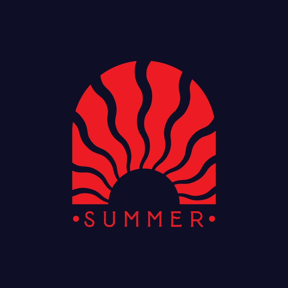 zon. zomer logo vector