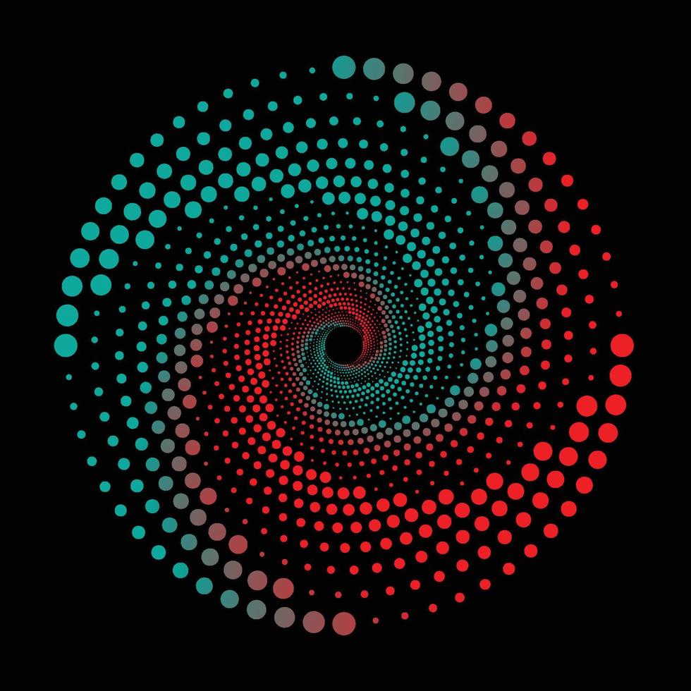 halftone cirkel abstract vector
