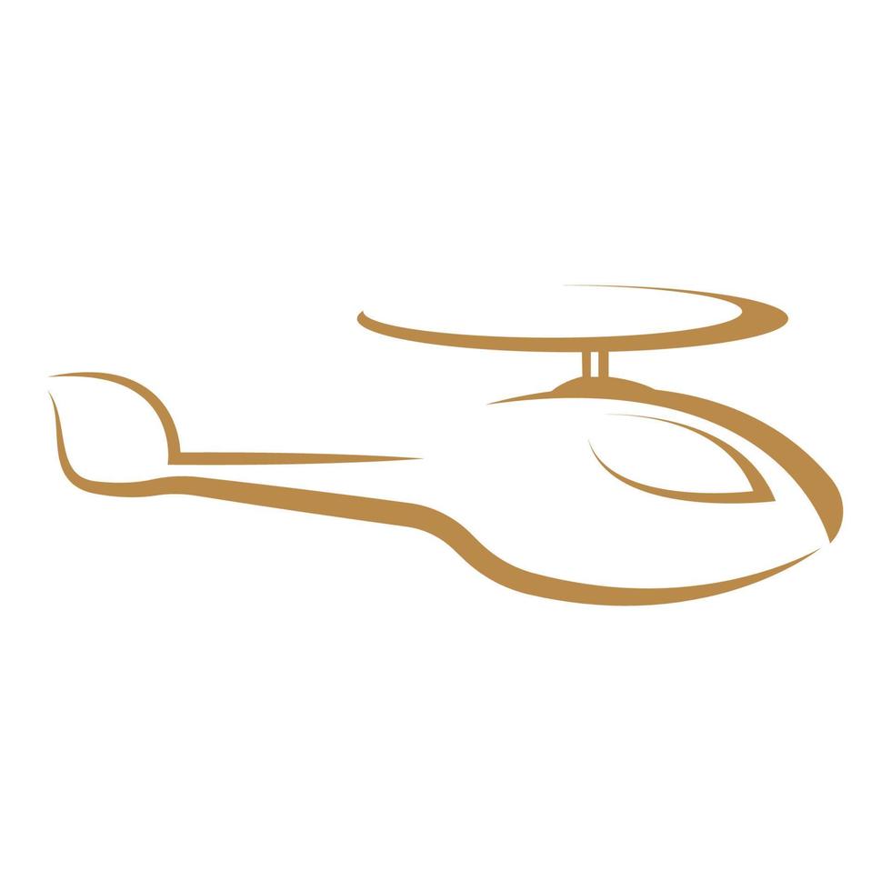 helikopter icoon logo ontwerp vector