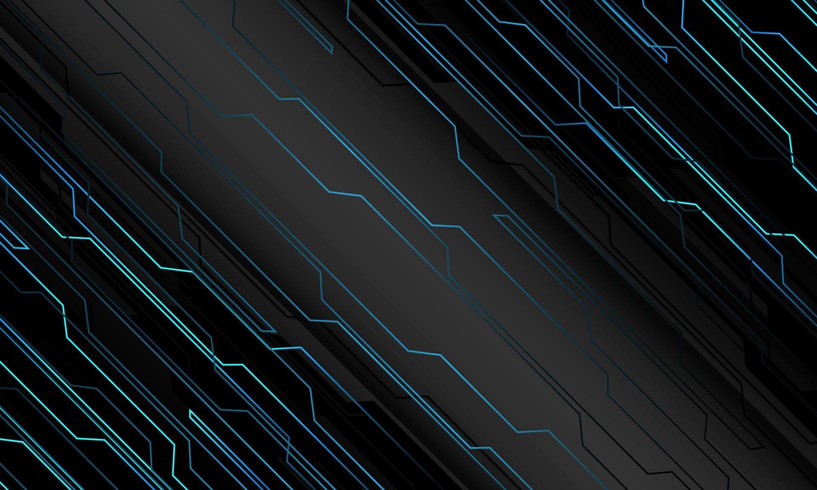 abstract blauw zwart cyber meetkundig dynamisch Aan wit met blanco ruimte futuristische ontwerp modern technologie achtergrond vector