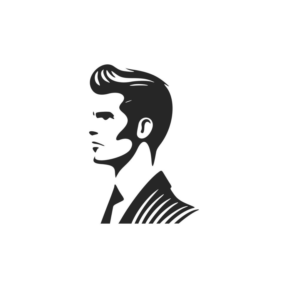 elegant zwart en wit zakenman logo. mooi zo voor bedrijf en merken. vector