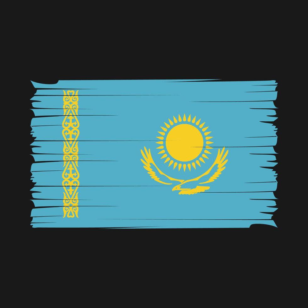 Kazachstan vlag borstel vector