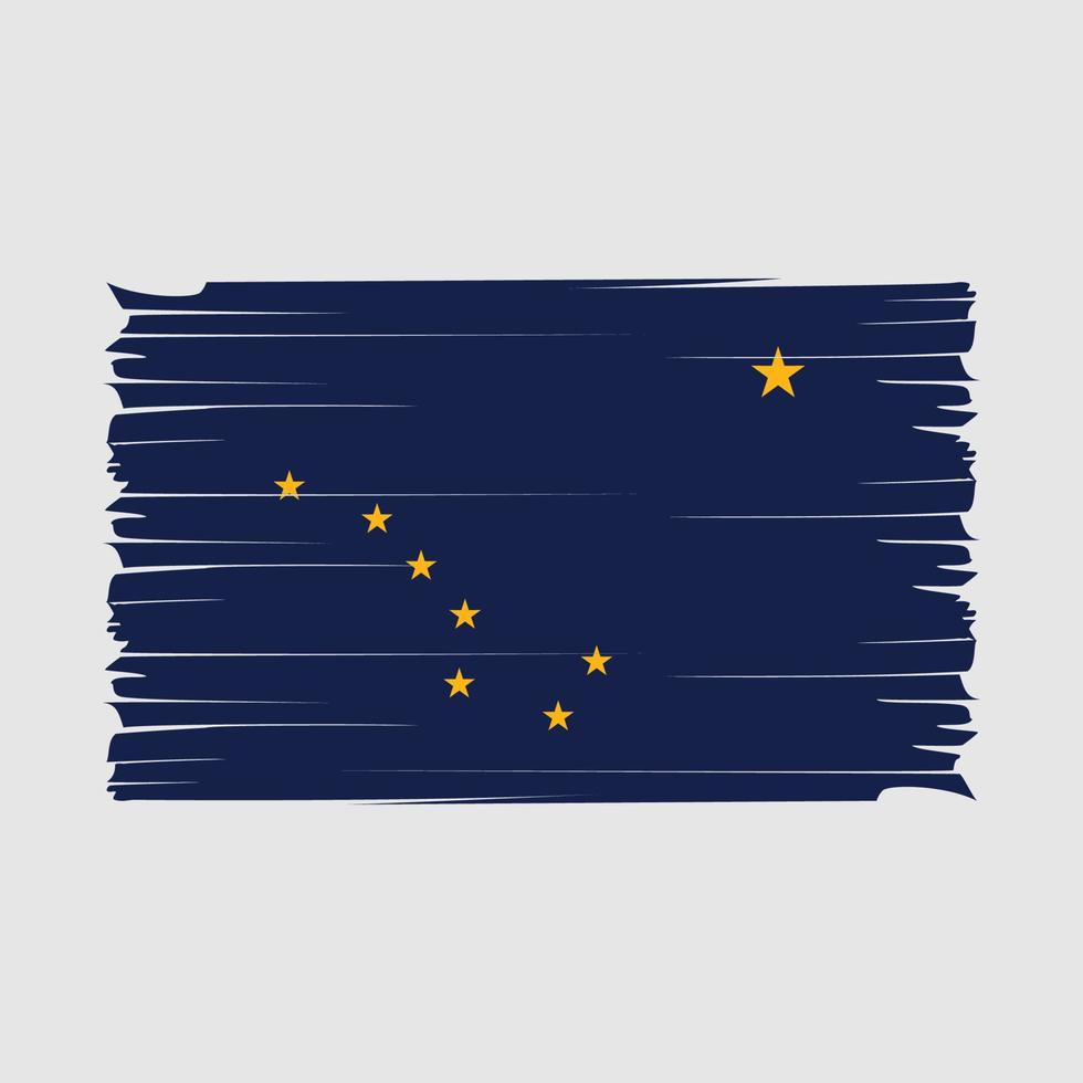 Alaska vlag borstel vector