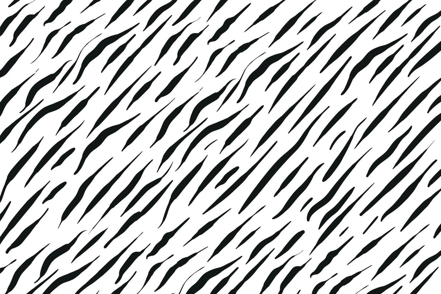 abstract vector zwart en wit achtergrond, uit de vrije hand borstel slagen, zebra patroon imitatie.