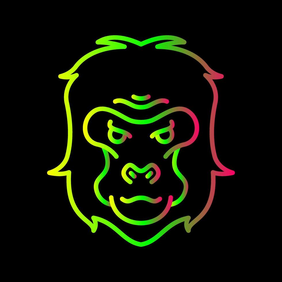 gorilla vector icoon