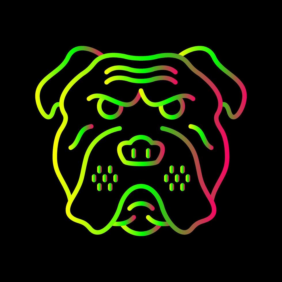 bulldog vector icoon