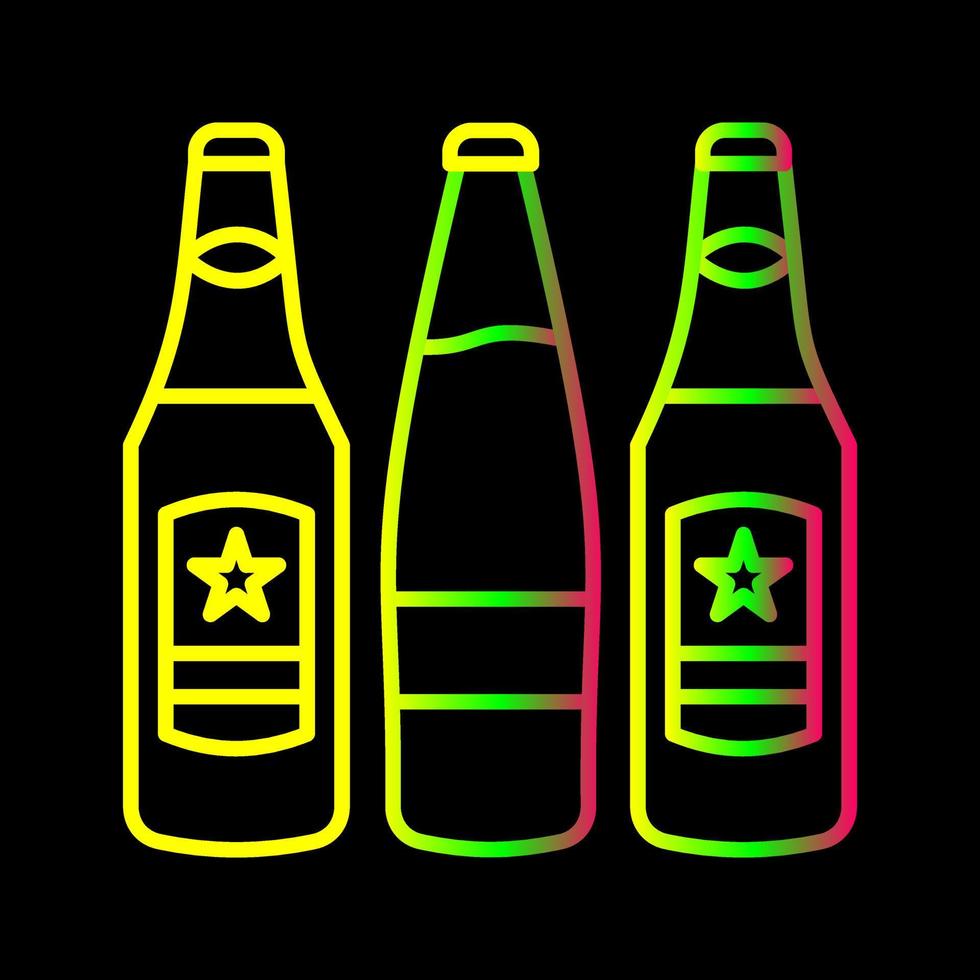 bier flessen vector icoon