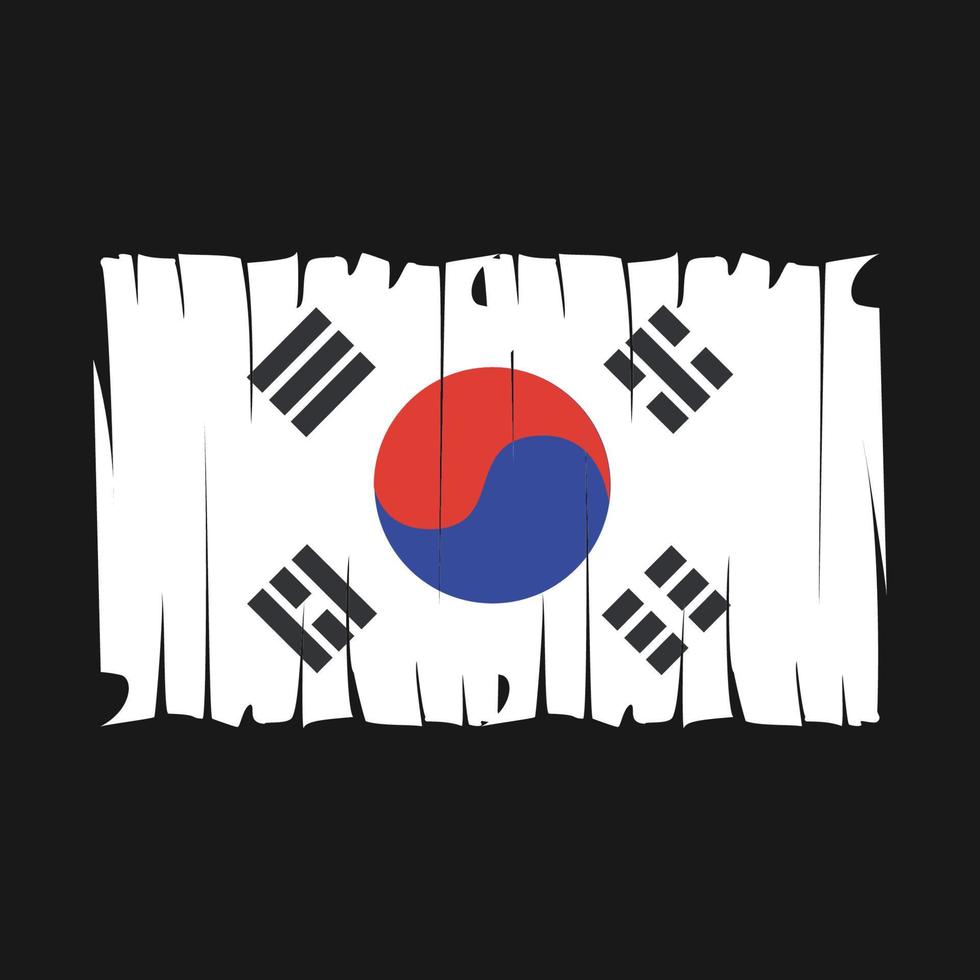 vlag van zuid-korea vector