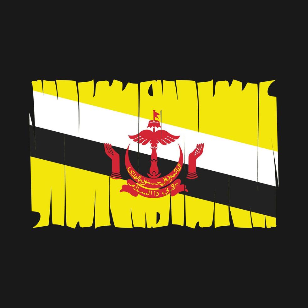 vlag van brunei vector